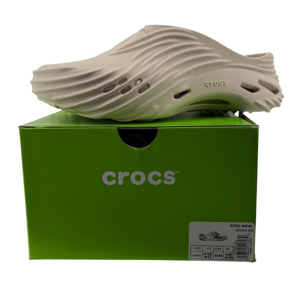 CROCS Other - Crocs Echo Wave Clog Almond Tint Men 10/Women 12 M10/W12 Slip On 210521-0LL New